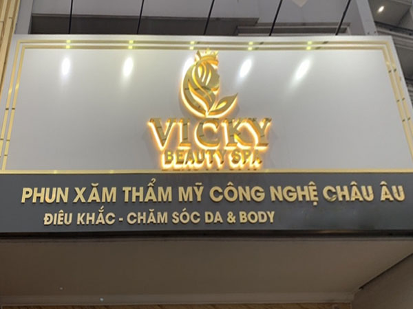 Mẫu biển quảng cáo mặt tiền thẩm mỹ viện spa