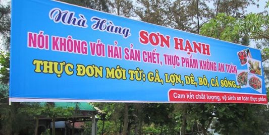 Thi công biển bạt quảng cáo nhà hàng tại Bắc Ninh